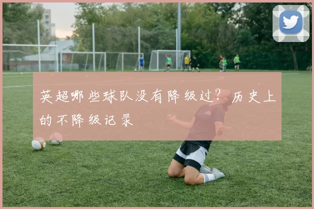英超哪些球队没有降级过？历史上的不降级记录