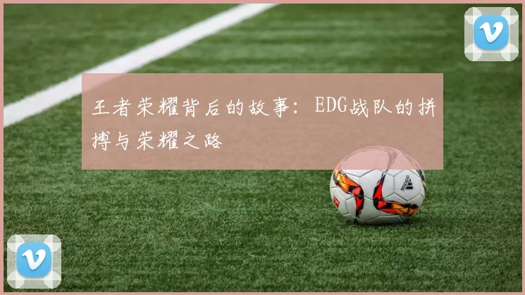 王者荣耀背后的故事：EDG战队的拼搏与荣耀之路
